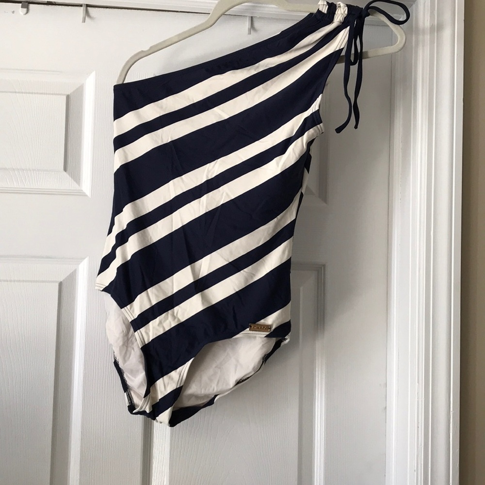 DKNY SWIMSUIT BLUE & IVORY